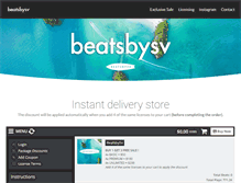 Tablet Screenshot of beatsbysv.com